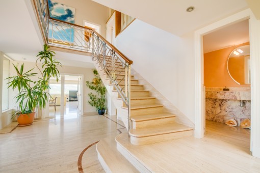 Hall and stairs to the upper floor