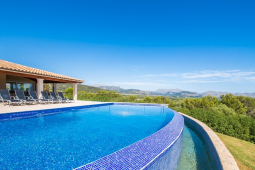 Pool with impressive mountain views