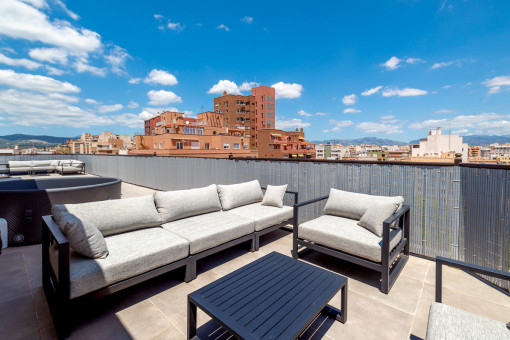 Large roof terrace