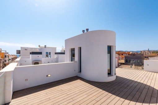 Modern, newly-built terraced house with communal pool near to the beach in El Molinar