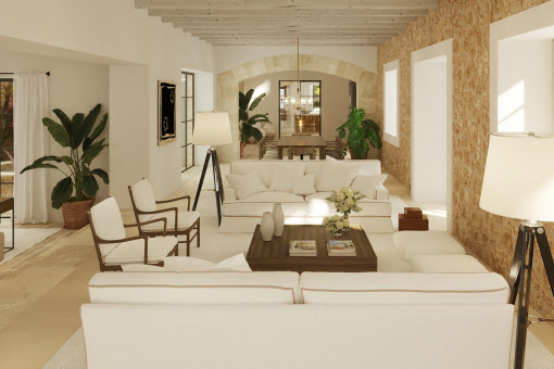 Living and dining area