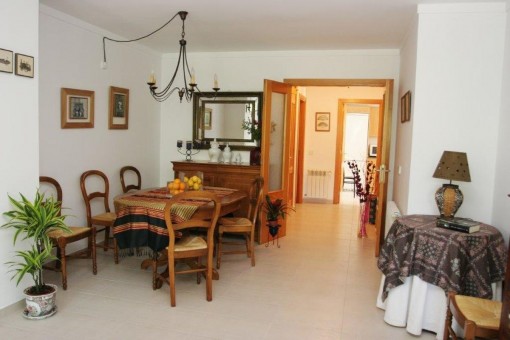 Spacious dining area