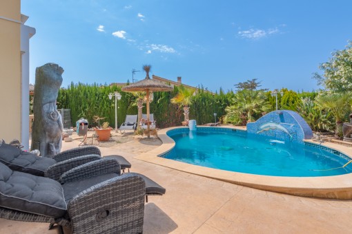 Sunny terrace and pool