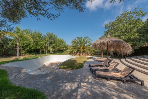 Pool area in absolute privacy