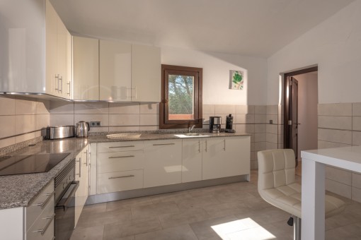 Modern kitchen in white