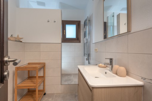 Modern shower bathroom