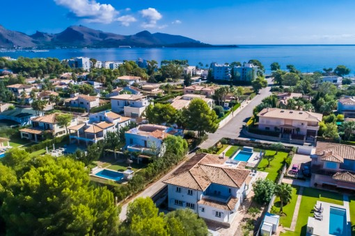 The finca and neighborhood from a birds-eye view