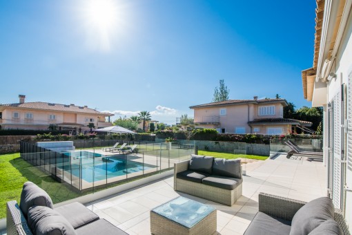 Chill out area by the pool