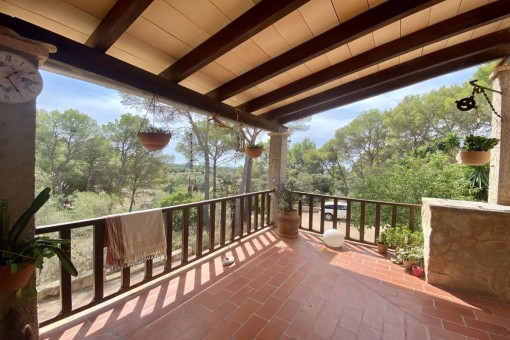 Covered terrace