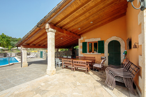 Covered terrace