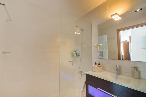 Modern shower bathroom