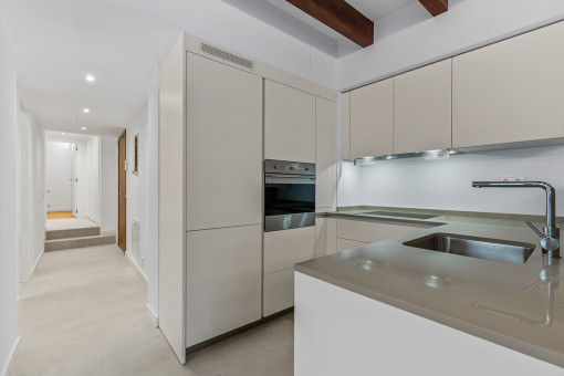 Kitchen and corridor