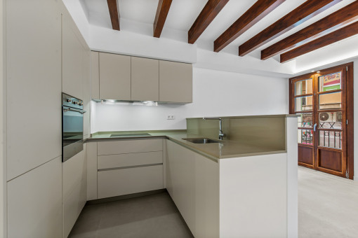 Modern, open kitchen