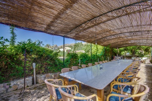 Dining area by the second pool