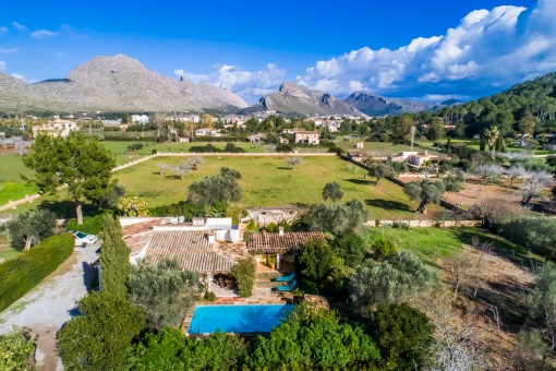 View of the finca from above