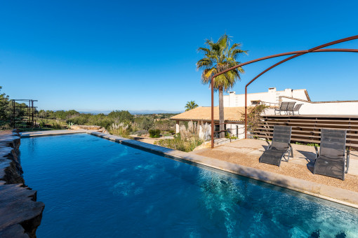 Sunny pool area