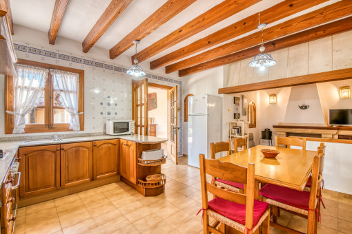 Kitchen and dining area