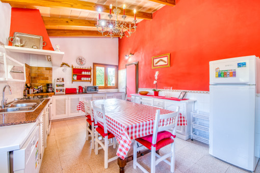 Kitchen and dining area