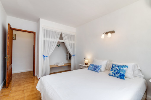One of 4 bedrooms in the main house
