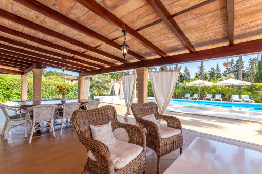 Covered chill out area