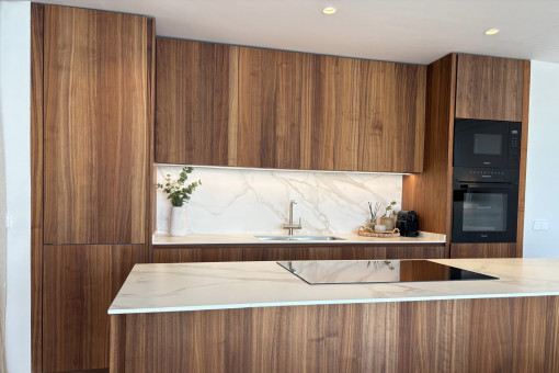 Luxuriöse offene Küche