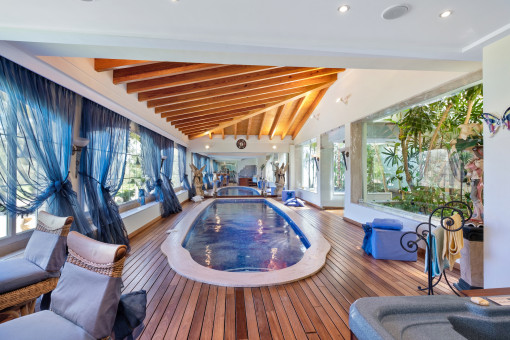 Luxurious indoor pool