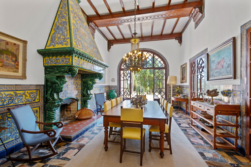 Impressive dining area