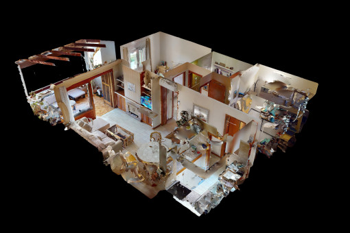 Three-dimensional view of the flat