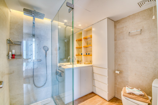 One of 2 bathrooms