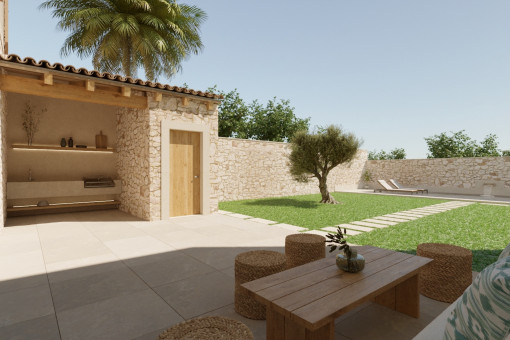 Inviting barbecue area