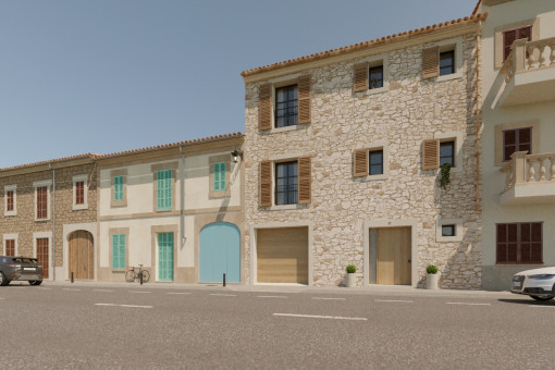 Front view of the house