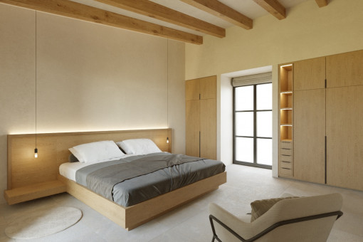 One of 4 bedrooms