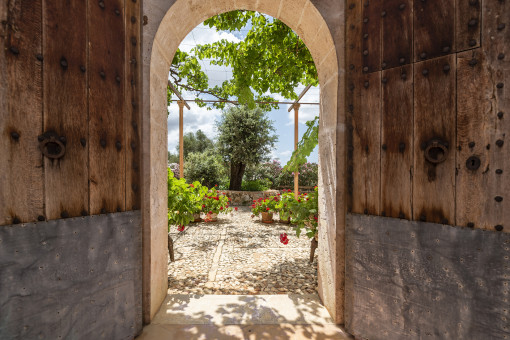 Inviting entrance