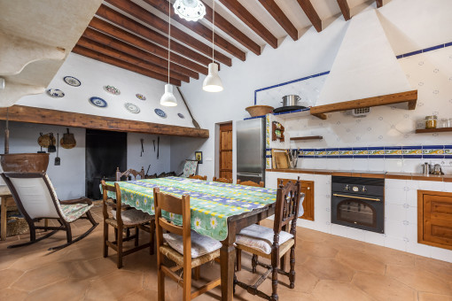 Kitchen with breakfast area