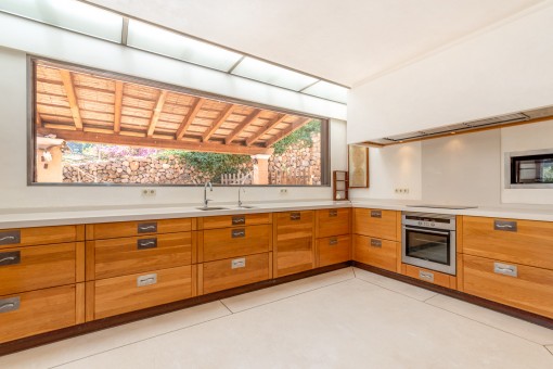 Modern fully equipped kitchen