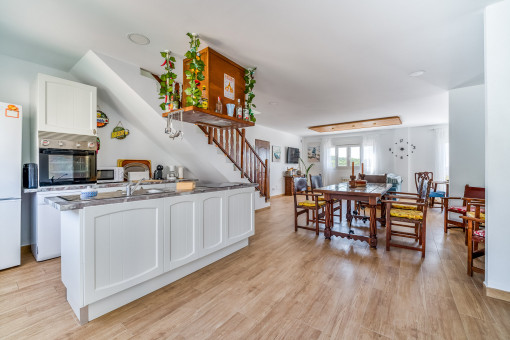 Kitchen and dining area