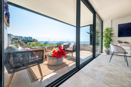 Access to the balcony