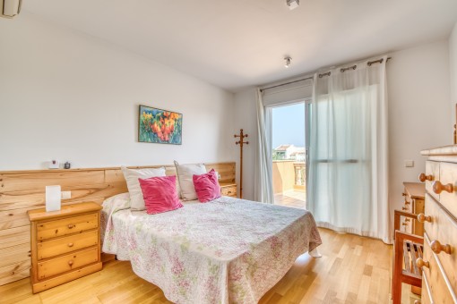 Bedroom with balcony