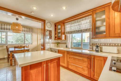 Kitchen and dining area