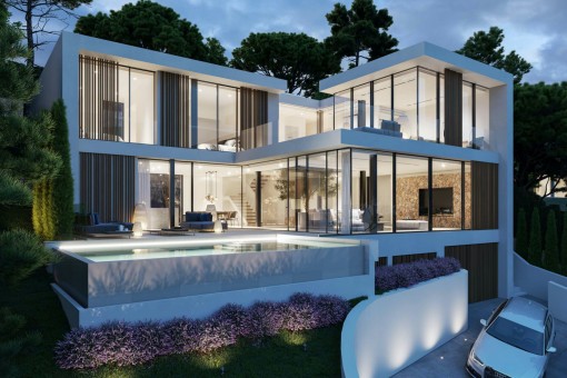 Wonderful newly-built villa with pool in Costa d'en Blanes