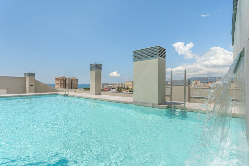 Communal pool on the roof