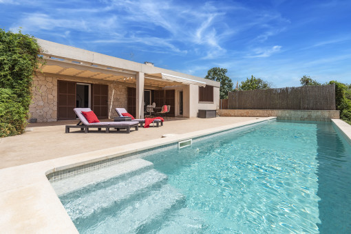 Sunny pool area