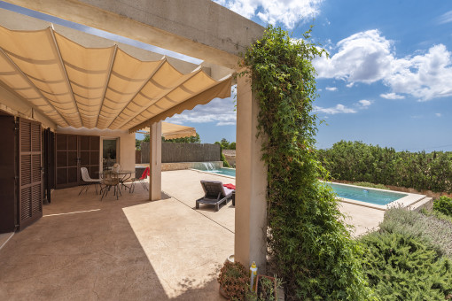 Dining area on the terrace