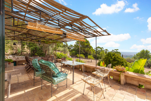 Terrace with wonderful distant views