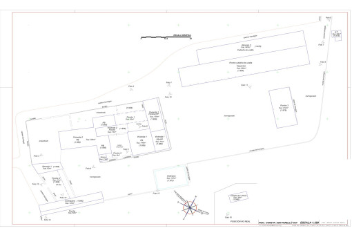 Site plan of the buildings and outdoor areas  Details: