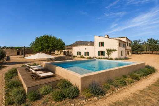 Visualisation – Safreig converted into a pool with sun terrace