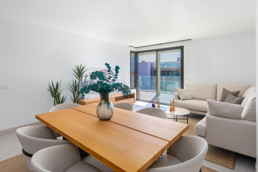 Newly-built apartments with community pool in Sa Ràpita