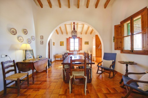 Spacious and bright dining room