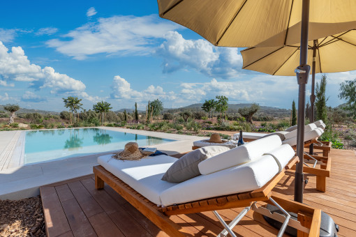 Sun terrace at the pool