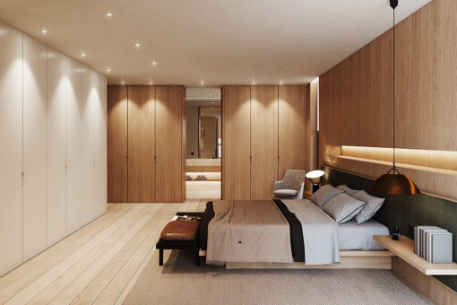 Bedroom with bathroom en suite